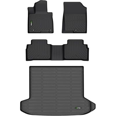 HAFIDI All Weather Car Floor Mats & Cargo Liner for 2022-2025 2026 Hyundai Tucson (No Hybrid Models) Custom Fit Full Set Accessories Black HAFIDI All Weather Car Floor Mats & Cargo Liner for 2022-2025 2026 Hyundai Tucson (No Hybrid Models) Custom Fit Full Set Accessories Black
