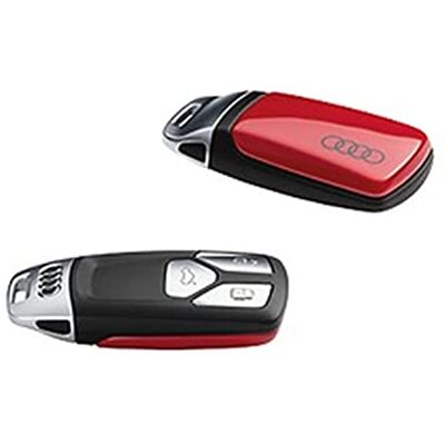 Audi 8W0071208BY3U nyckelskydd med ringar logotyp, endast för nycklar 4M0959754 8W0959754 8S0959754 *med* kromspänne (tangorot) Audi 8W0071208BY3U nyckelskydd med ringar logotyp, endast för nycklar 4M0959754 8W0959754 8S0959754 *med* kromspänne (tangorot)