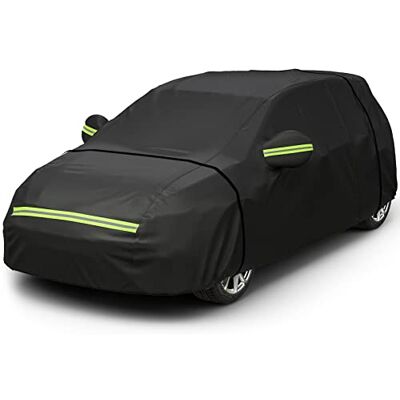 Favoto bilöverdrag, vinter, helgarage, bilpresenning, dammtät, vattentät, bilskydd, bilpressening för 370–400 cm lång halvkombi, svart, 395 x 150 x 130 cm, 2,65 kg Favoto bilöverdrag, vinter, helgarage, bilpresenning, dammtät, vattentät, bilskydd, bilpressening för 370–400 cm lång halvkombi, svart, 395 x 150 x 130 cm, 2,65 kg