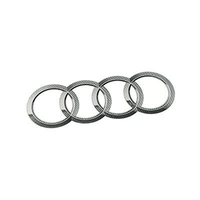 Audi 8R0060306 ringar emblem logotyp klistermärke klistermärke registreringsskylt 95 x 56 mm Audi 8R0060306 ringar emblem logotyp klistermärke klistermärke registreringsskylt 95 x 56 mm