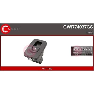 Casco CWR74037GS Glastringsbrytare Fca Casco CWR74037GS Glastringsbrytare Fca