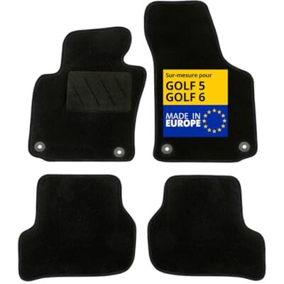 DBS Bilmattor specialtillverkade för Golf 5/6 (2003–2012) med monteringsklämmor halkfria bilgolvmattor Galaxy-mattor 4 stycken DBS Bilmattor specialtillverkade för Golf 5/6 (2003–2012) med monteringsklämmor halkfria bilgolvmattor Galaxy-mattor 4 stycken