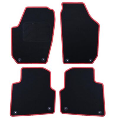 OCCDESIGN Skoda Roomster skräddarsydd matta (2006–2015) 5 röd kant OCCDESIGN Skoda Roomster skräddarsydd matta (2006–2015) 5 röd kant