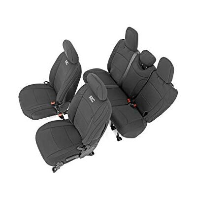Rough Country Grovt lantligt neopren sätesskydd (passar) 2018-2020 Jeep Wrangler JL 4DR 1:a raden Vattentålig 91010 Rough Country Grovt lantligt neopren sätesskydd (passar) 2018-2020 Jeep Wrangler JL 4DR 1:a raden Vattentålig 91010