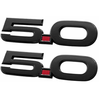 Ford 2015-2020 Mustang GT 5.0 Fender Emblems Black Ford 2015-2020 Mustang GT 5.0 Fender Emblems Black