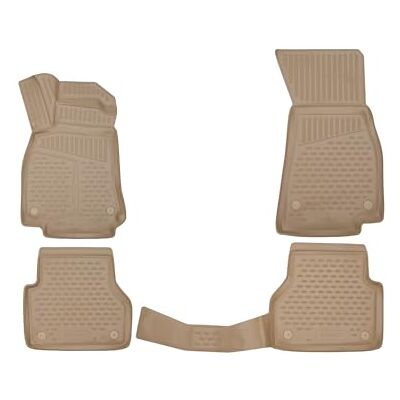 LEMENT E perfekt passform premium 3D gummimattor golvmattor lämpliga för Honda CR-V, 2012–>, 4 delar. (beige) LEMENT E perfekt passform premium 3D gummimattor golvmattor lämpliga för Honda CR-V, 2012–>, 4 delar. (beige)