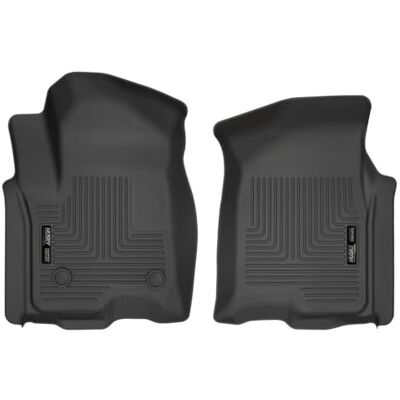 Husky Liners – 13211 passar 2019–20 Chevrolet Silverado 1500 Crew Cab, 2019–20 GMC Sierra 1500 Crew Cab – New Body Weatherbeater främre golvmattor svart Husky Liners – 13211 passar 2019–20 Chevrolet Silverado 1500 Crew Cab, 2019–20 GMC Sierra 1500 Crew Cab – New Body Weatherbeater främre golvmattor svart
