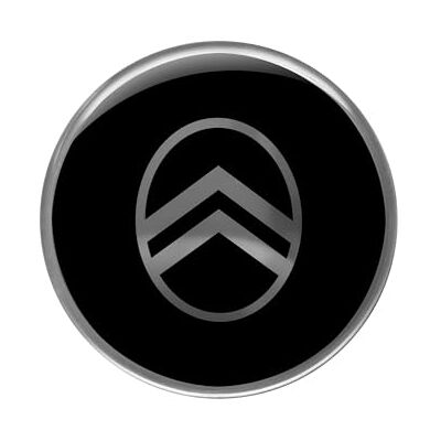 4R Quattroerre.it Citroen 3D klistermärke Ny logotyp, svart, 52 mm 4R Quattroerre.it Citroen 3D klistermärke Ny logotyp, svart, 52 mm