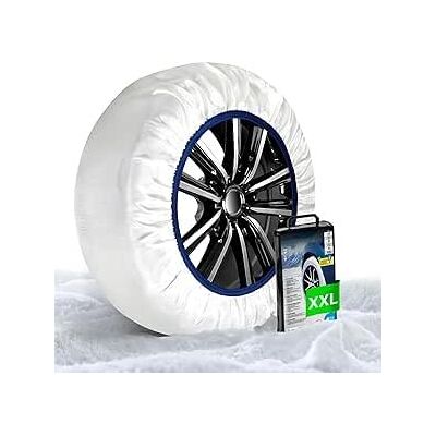 Wintem Självcentrerande snöstrumpor för bilen perfekt för vintern enkla att sätta upp och är säkra och godkända Lätt, tvättbar och återanvändbar, lämplig för olika bilar XS Wintem Självcentrerande snöstrumpor för bilen perfekt för vintern enkla att sätta upp och är säkra och godkända Lätt, tvättbar och återanvändbar, lämplig för olika bilar XS