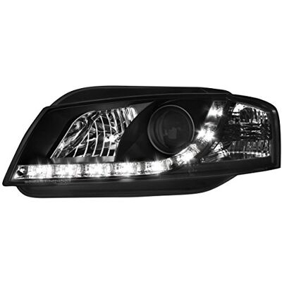AUTO-STYLE Strålkastare set med dagutseende kompatibelt med Audi A3 8P 2003–2008 svart AUTO-STYLE Strålkastare set med dagutseende kompatibelt med Audi A3 8P 2003–2008 svart