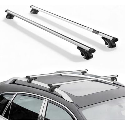 VEVOR Takräcke för bil SUV, takräcke bil lastning max 90 kg längd 1 420 mm, 2 st universella bagagehållare i aluminium cykel resa camping fiske VEVOR Takräcke för bil SUV, takräcke bil lastning max 90 kg längd 1 420 mm, 2 st universella bagagehållare i aluminium cykel resa camping fiske