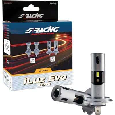 Simoni Racing EZ7 LED iLuz Evo konvertering, kit med 2 LED-lampor med H7-anslutning små dimensioner H18 för bilar och motorcyklar med vitt ljus 6500°K Simoni Racing EZ7 LED iLuz Evo konvertering, kit med 2 LED-lampor med H7-anslutning små dimensioner H18 för bilar och motorcyklar med vitt ljus 6500°K