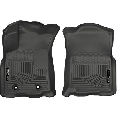 Husky Liners Weatherbeater Passar Toyota Tacoma 2016–2017 (automatisk växellåda, dubbelhytt, åtkomsthytt), främre radlinjen, svart 13951 Husky Liners Weatherbeater Passar Toyota Tacoma 2016–2017 (automatisk växellåda, dubbelhytt, åtkomsthytt), främre radlinjen, svart 13951