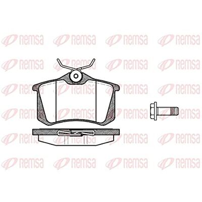 REMSA VW Audi Ford Bromsbeläggningssats - Bromssystem REMSA VW Audi Ford Bromsbeläggningssats - Bromssystem