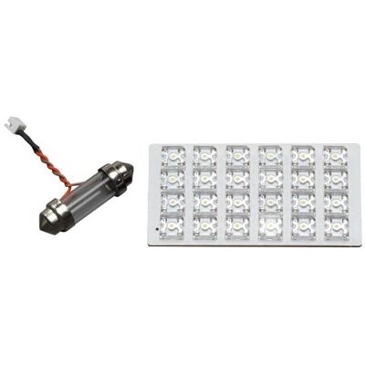 AUTO-STYLE LED-kupollampa L-typ 24 LED-lampor + 5 adaptrar AUTO-STYLE LED-kupollampa L-typ 24 LED-lampor + 5 adaptrar