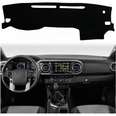 KEEGTBOX Instrumentmatta skydd anpassad interiör mittkonsol kompatibel med Toyota Tacoma 2016 2017 2018 2019 2020 2021 2022 instrumentbräda matta skydd tillbehör (svart kant) KEEGTBOX Instrumentmatta skydd anpassad interiör mittkonsol kompatibel med Toyota Tacoma 2016 2017 2018 2019 2020 2021 2022 instrumentbräda matta skydd tillbehör (svart kant)