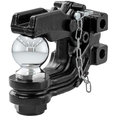 CURT 45920 Kanalmontering Pintle Fäste med 2-5/16-tums kula, 5,9 kg, skaft krävs, Svart CURT 45920 Kanalmontering Pintle Fäste med 2-5/16-tums kula, 5,9 kg, skaft krävs, Svart