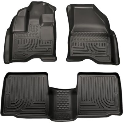 Husky Liners Weatherbeater Floor Mats Fits 2009-2016 Lincoln MKS Front & 2nd Row, 3-pc Black 98731 Husky Liners Weatherbeater Floor Mats Fits 2009-2016 Lincoln MKS Front & 2nd Row, 3-pc Black 98731
