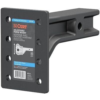 CURT 48348 Justerbart stiftfäste för 5-1/2-tums dragmottagare, 9 kg, 7-1/4-tums höjd, 25-3/4-tums längd CURT 48348 Justerbart stiftfäste för 5-1/2-tums dragmottagare, 9 kg, 7-1/4-tums höjd, 25-3/4-tums längd