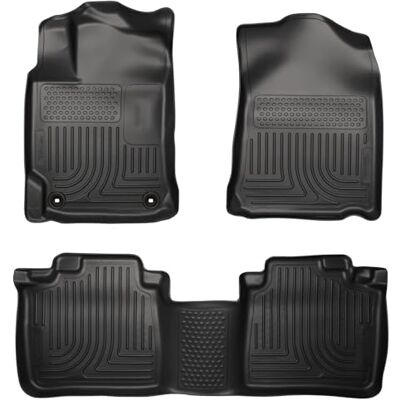 Husky Liners Weatherbeater Floor Mats Fits 2012-2017 Toyota Camry Front & 2nd Row, 3-pc Black 98901 Husky Liners Weatherbeater Floor Mats Fits 2012-2017 Toyota Camry Front & 2nd Row, 3-pc Black 98901