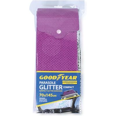 Goodyear Främre solskydd för bil, 70 x 145 cm, med sugkoppar – universellt solskydd för vindruta – fuchsia små skalor – anti-UV, termisk, hopfällbar, sommarbiltillbehör Goodyear Främre solskydd för bil, 70 x 145 cm, med sugkoppar – universellt solskydd för vindruta – fuchsia små skalor – anti-UV, termisk, hopfällbar, sommarbiltillbehör