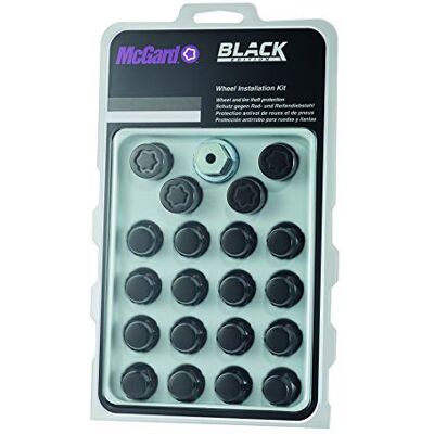 McGard 84557SUB Hjul installationssats svart (innehåller 16 svarta hjulmuttrar, 4 hjullåsmuttrar SUB och 1 nyckel) M12 x 1,5, konsäte, total längd 36,8 mm, hexstorlek 19 mm, nyckeldiameter 27,7 mm McGard 84557SUB Hjul installationssats svart (innehåller 16 svarta hjulmuttrar, 4 hjullåsmuttrar SUB och 1 nyckel) M12 x 1,5, konsäte, total längd 36,8 mm, hexstorlek 19 mm, nyckeldiameter 27,7 mm