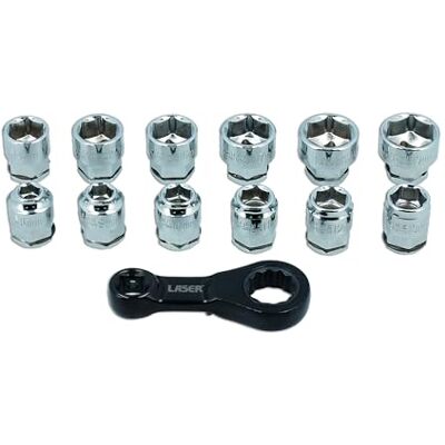 Laser Payme 12x Kort Hylsor, Momentadapter Setti Laser Payme 12x Kort Hylsor, Momentadapter Setti