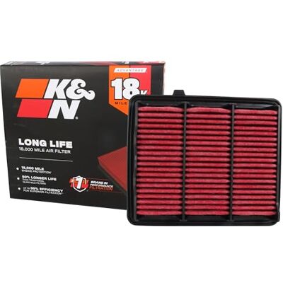 K&N Engine Air Filter: Long Life 18,000 Mile Replacement Air Filter: Compatible with 2018-2019 Honda Accord, KNA-5072 K&N Engine Air Filter: Long Life 18,000 Mile Replacement Air Filter: Compatible with 2018-2019 Honda Accord, KNA-5072