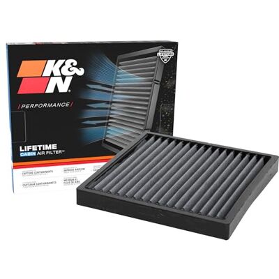 K&N LIFETIME Luftfilter för bilens personutrymme, högkvalitativt, tvättbart, för ren luft i din bil, kompatibelt med Mazda 2018–2025: 2, 3, CX-3, CX-30 och VF2074 K&N LIFETIME Luftfilter för bilens personutrymme, högkvalitativt, tvättbart, för ren luft i din bil, kompatibelt med Mazda 2018–2025: 2, 3, CX-3, CX-30 och VF2074