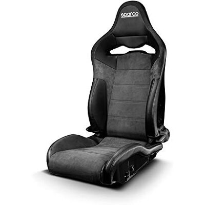 Sparco Sport Seat SP-R – svart Skai/mikrofiber + glasfiber ryggstöd – lutningsbar Sparco Sport Seat SP-R – svart Skai/mikrofiber + glasfiber ryggstöd – lutningsbar
