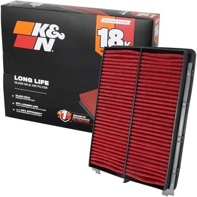 K&N Engine Air Filter: Long Life 18,000 Mile Replacement Air Filter: Compatible with 2017-2018 HYUNDAI SANTA FE SPORT L4-2.4L F/I, KNA-5075 K&N Engine Air Filter: Long Life 18,000 Mile Replacement Air Filter: Compatible with 2017-2018 HYUNDAI SANTA FE SPORT L4-2.4L F/I, KNA-5075