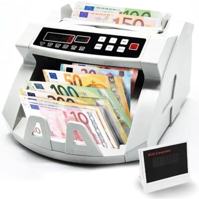 GC GLOBALCOMMERCE Bärbar pengräknare och förfalskningsdetektor med dubbel LED-skärm GC GLOBALCOMMERCE Bärbar pengräknare och förfalskningsdetektor med dubbel LED-skärm