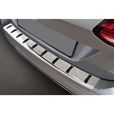 Avisa rostfritt stål bakre stötfångarskydd kompatibelt med Volkswagen Golf VII Variant Facelift 2017-2019 (inkl. R-Line & Alltrack) "STARONG EDITION Avisa rostfritt stål bakre stötfångarskydd kompatibelt med Volkswagen Golf VII Variant Facelift 2017-2019 (inkl. R-Line & Alltrack) "STARONG EDITION