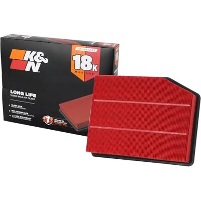 K&N Engine Air Filter: Long Life 18,000 Mile Replacement Air Filter: Compatible with 2019 Chevy/GMC Truck (Silverado 1500, Sierra 1500), KNA-5083 K&N Engine Air Filter: Long Life 18,000 Mile Replacement Air Filter: Compatible with 2019 Chevy/GMC Truck (Silverado 1500, Sierra 1500), KNA-5083
