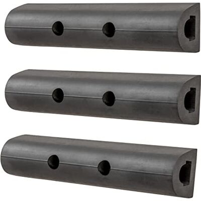 LUVERNE 2090615-3 10-tums universellt gummi stötfångare skyddsremsor lastdocka bakre stänkskydd dyna stötstopp, 3-pack LUVERNE 2090615-3 10-tums universellt gummi stötfångare skyddsremsor lastdocka bakre stänkskydd dyna stötstopp, 3-pack