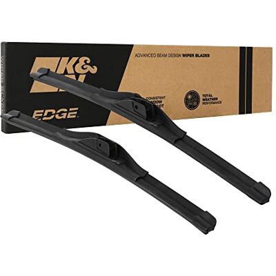 K&N EDGE Wiper Blades: All Weather Performance, Superior Windshield Contact, Streak-Free Wipe Technology: 20" + 18" (Pack of 2) K&N EDGE Wiper Blades: All Weather Performance, Superior Windshield Contact, Streak-Free Wipe Technology: 20" + 18" (Pack of 2)