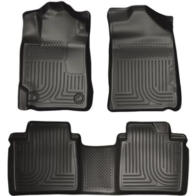 Husky Liners Weatherbeater Floor Mats Fits 2007-2011 Toyota Camry Front & 2nd Row, 3-pc Black 98511 Husky Liners Weatherbeater Floor Mats Fits 2007-2011 Toyota Camry Front & 2nd Row, 3-pc Black 98511