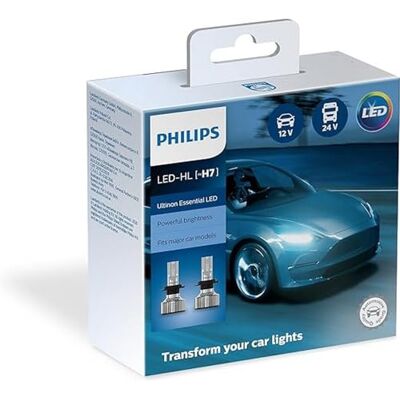 Philips Ultinon Essential LED billyktor - H7 - 6500K Philips Ultinon Essential LED billyktor - H7 - 6500K