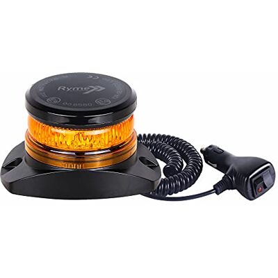 Ryme Automotive Mini roterande LED bärnsten 6 funktioner · nödvarning signalering lastbil traktor kran fordon specialtransport magnetisk bas tändare laddningsanslutning Ryme Automotive Mini roterande LED bärnsten 6 funktioner · nödvarning signalering lastbil traktor kran fordon specialtransport magnetisk bas tändare laddningsanslutning