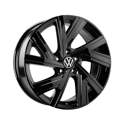 Volkswagen Bergamo lättviktig legerad fälg, kompatibel med Golf VIII 2020–2024, aluminium-magnesium-kisel, svart Volkswagen Bergamo lättviktig legerad fälg, kompatibel med Golf VIII 2020–2024, aluminium-magnesium-kisel, svart