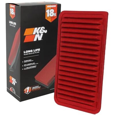 K&N Engine Air Filter: Long Life 18,000 Mile Replacement Air Filter: Compatible with 2001-2014 Toyota/Lexus (Kluger, Highlander, Camry, Sienna, Alphard, Solara, Wisdom, ES300, RX 300), KNA-2260 K&N Engine Air Filter: Long Life 18,000 Mile Replacement Air Filter: Compatible with 2001-2014 Toyota/Lexus (Kluger, Highlander, Camry, Sienna, Alphard, Solara, Wisdom, ES300, RX 300), KNA-2260