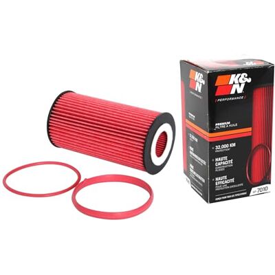 K&N Premium oljefilter: Skyddar din motor: Kompatibel med utvalda fordonsmodeller från AUDI/VOLVO/VOLKSWAGEN/SEAT (fullständig lista över kompatibla fordon finns i beskrivningen), HP-7010 K&N Premium oljefilter: Skyddar din motor: Kompatibel med utvalda fordonsmodeller från AUDI/VOLVO/VOLKSWAGEN/SEAT (fullständig lista över kompatibla fordon finns i beskrivningen), HP-7010