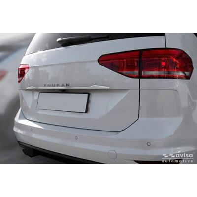 Avisa borstat rostfritt stål trimningslist för baklucka kompatibel med Volkswagen Touran (5T1) R-Line 2015– Avisa borstat rostfritt stål trimningslist för baklucka kompatibel med Volkswagen Touran (5T1) R-Line 2015–