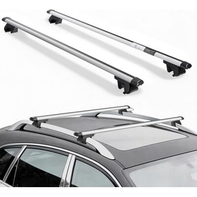 VEVOR Takräcke för bil SUV, takräcke bil max belastning 100 kg längd 1 280 mm, 2 st universella bagagehållare i aluminium cykel resa camping fiske VEVOR Takräcke för bil SUV, takräcke bil max belastning 100 kg längd 1 280 mm, 2 st universella bagagehållare i aluminium cykel resa camping fiske