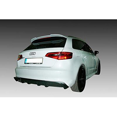 AUTO-STYLE Bakre stötfångarkjol (diffusor) kompatibel med Audi A3 8V Sportback 2012- (vänster avgasfördjupning) (ABS) AUTO-STYLE Bakre stötfångarkjol (diffusor) kompatibel med Audi A3 8V Sportback 2012- (vänster avgasfördjupning) (ABS)