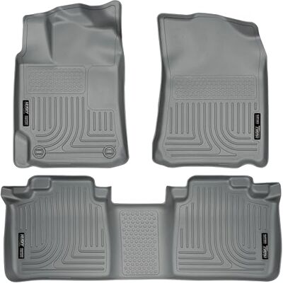 Husky Liners Weatherbeater Floor Mats Fits 2007-2011 Toyota Camry Front & 2nd Row, 3-pc Grey 98512 Husky Liners Weatherbeater Floor Mats Fits 2007-2011 Toyota Camry Front & 2nd Row, 3-pc Grey 98512
