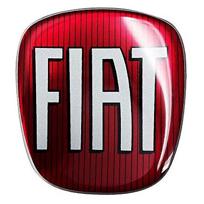 Fiat AMS 32015 klistermärke 3D reservdelslogotyp fram bak för Grande Punto, röd Fiat AMS 32015 klistermärke 3D reservdelslogotyp fram bak för Grande Punto, röd