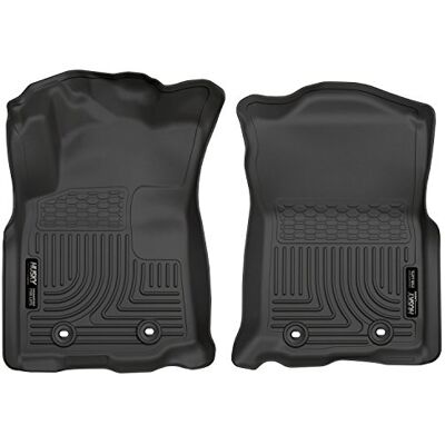 Husky Liners 13981 Passar 2018-19 Toyota Tacoma Double Access Cab-Standard Transmission, svart, Weatherbeater främre golvmattor Husky Liners 13981 Passar 2018-19 Toyota Tacoma Double Access Cab-Standard Transmission, svart, Weatherbeater främre golvmattor