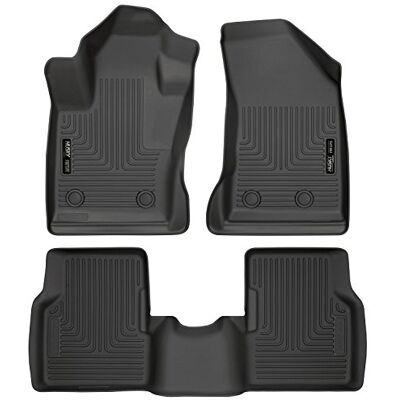 Husky Liners Weatherbeater Floor Mats Fits 2017-2025 Jeep Compass Front & 2nd Row, 3-pc Black 95681 Husky Liners Weatherbeater Floor Mats Fits 2017-2025 Jeep Compass Front & 2nd Row, 3-pc Black 95681