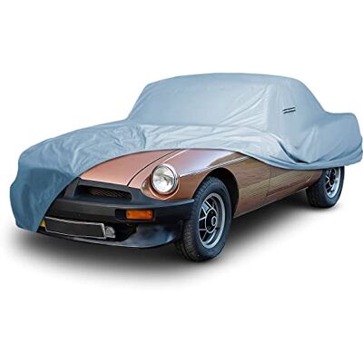 iCarCover Premium bilskydd för 1975–1981 MG MGB Roadster vattentätt allvädersregn snö UV sol hagelskydd för bilar, biltillbehör, helt exteriör inomhus utomhus bilöverdrag iCarCover Premium bilskydd för 1975–1981 MG MGB Roadster vattentätt allvädersregn snö UV sol hagelskydd för bilar, biltillbehör, helt exteriör inomhus utomhus bilöverdrag